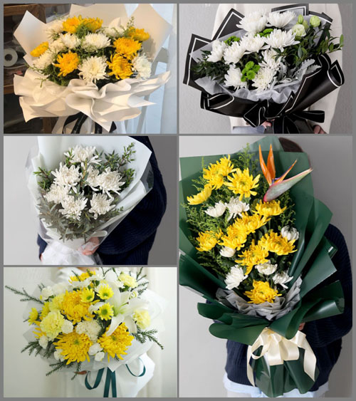 河南济源梨林镇白事花束代送